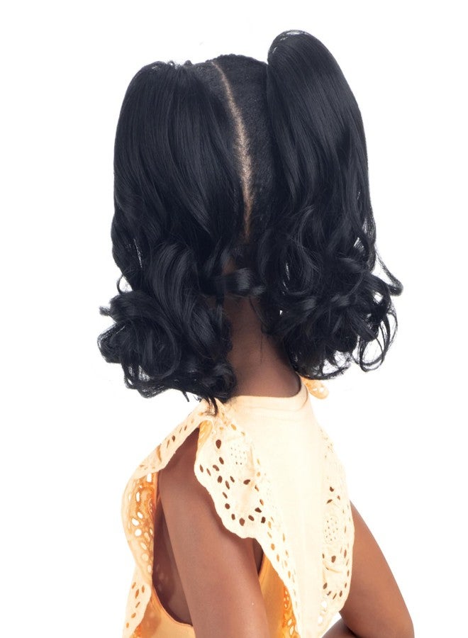 Shake-N-Go Drawstring Ponytail For Kids Double Roll (Off Black 1B) - Image 2